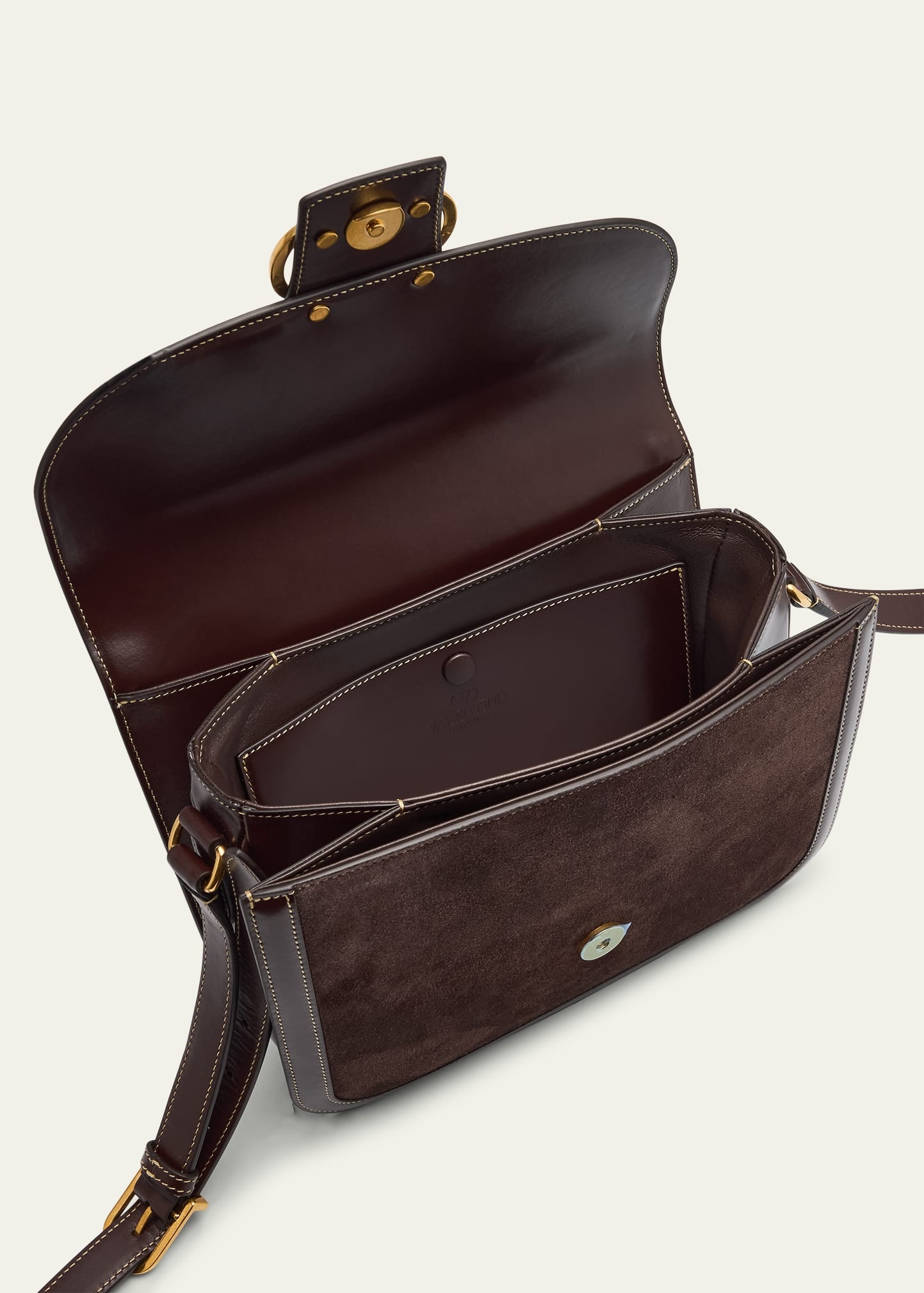 Men's 9to5 Suede and Leather Shoulder Bag - 4