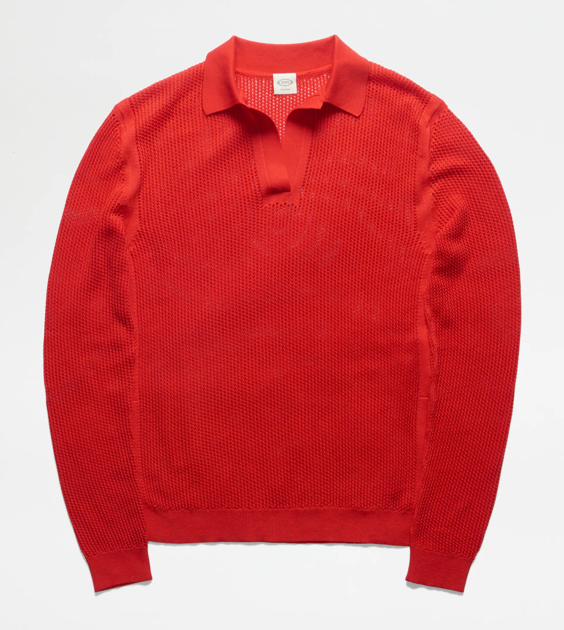 KNITTED POLO SHIRT - RED - 1