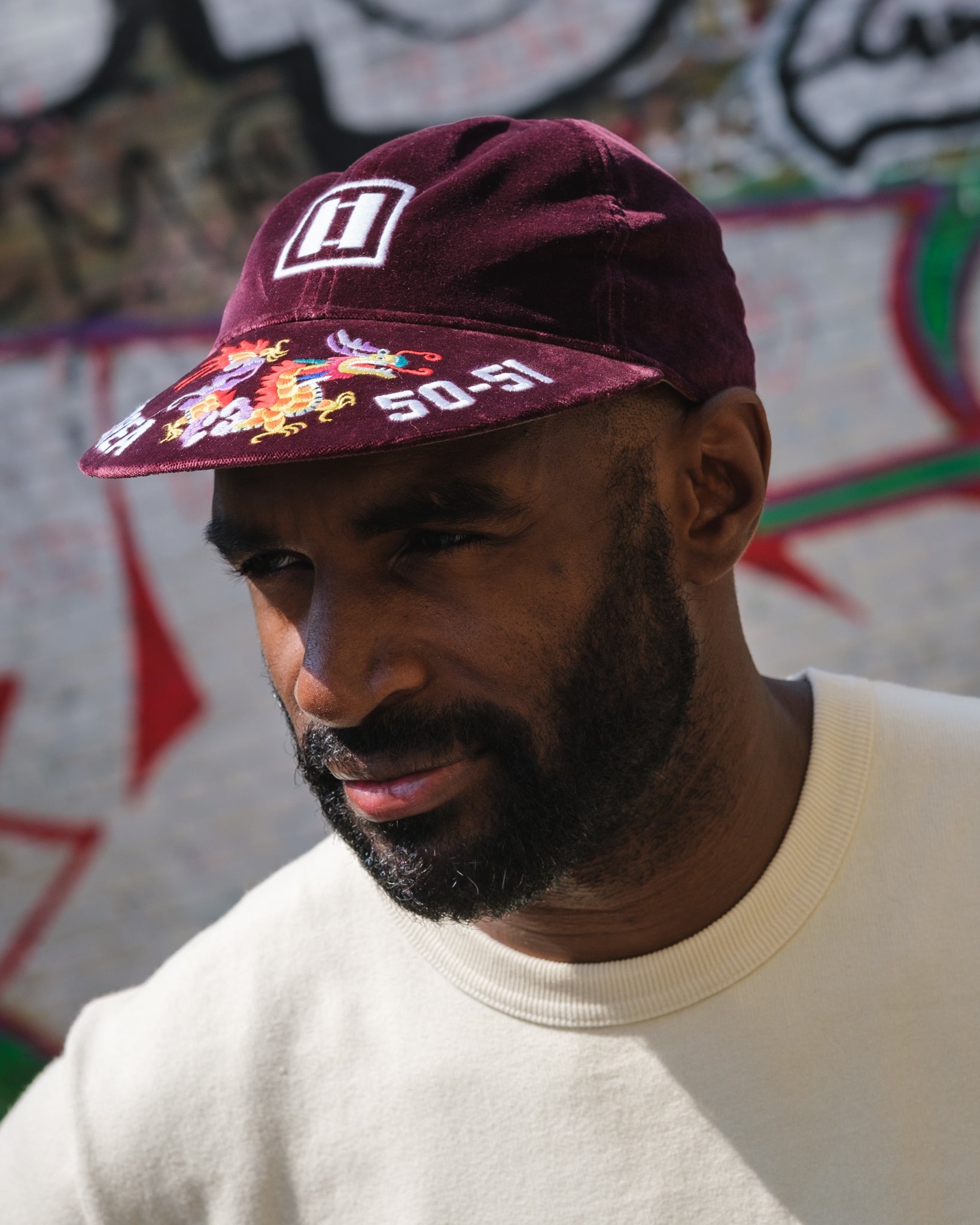 PAPA NUI - KOREAN '51 CAP - BURGUNDY - 3