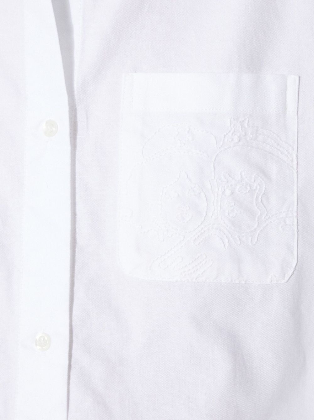 angels-embroidered midi shirt dress - 5