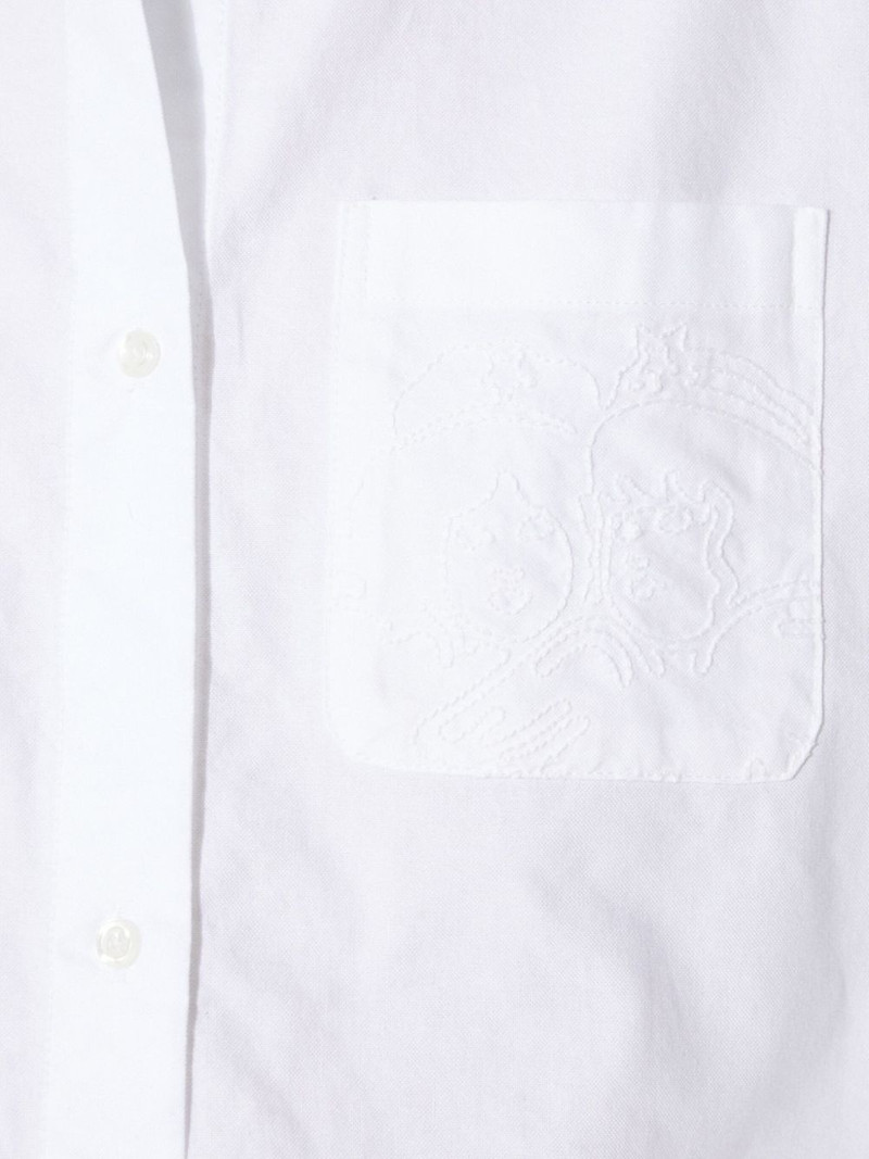 angels-embroidered midi shirt dress 5