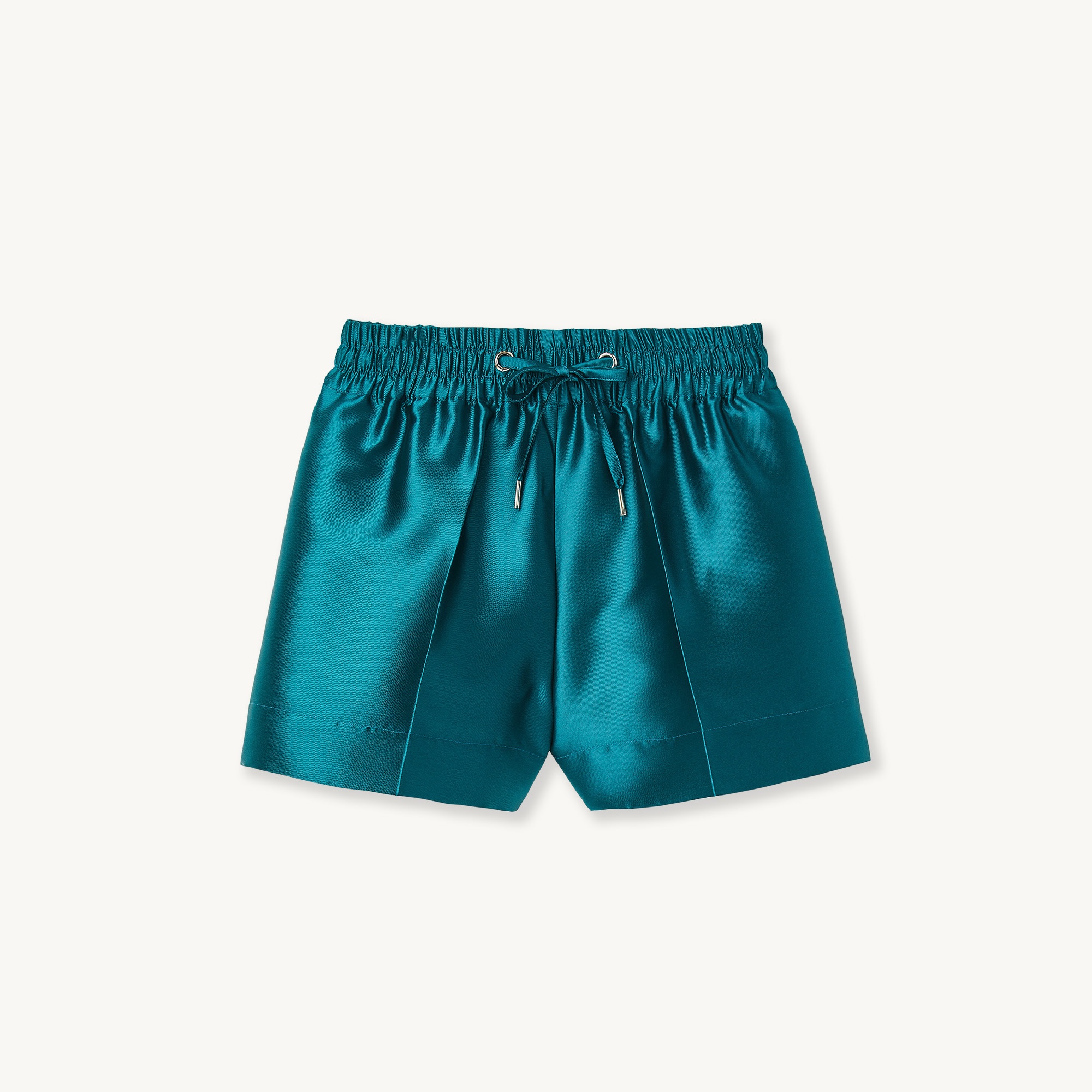 Satiny wide-leg shorts - 1