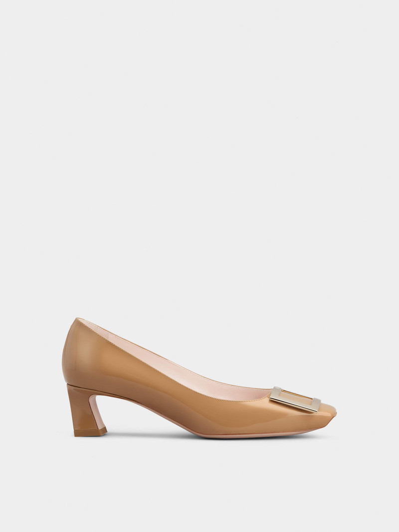 Trompette Metal Buckle Pumps in Patent Leather - 1