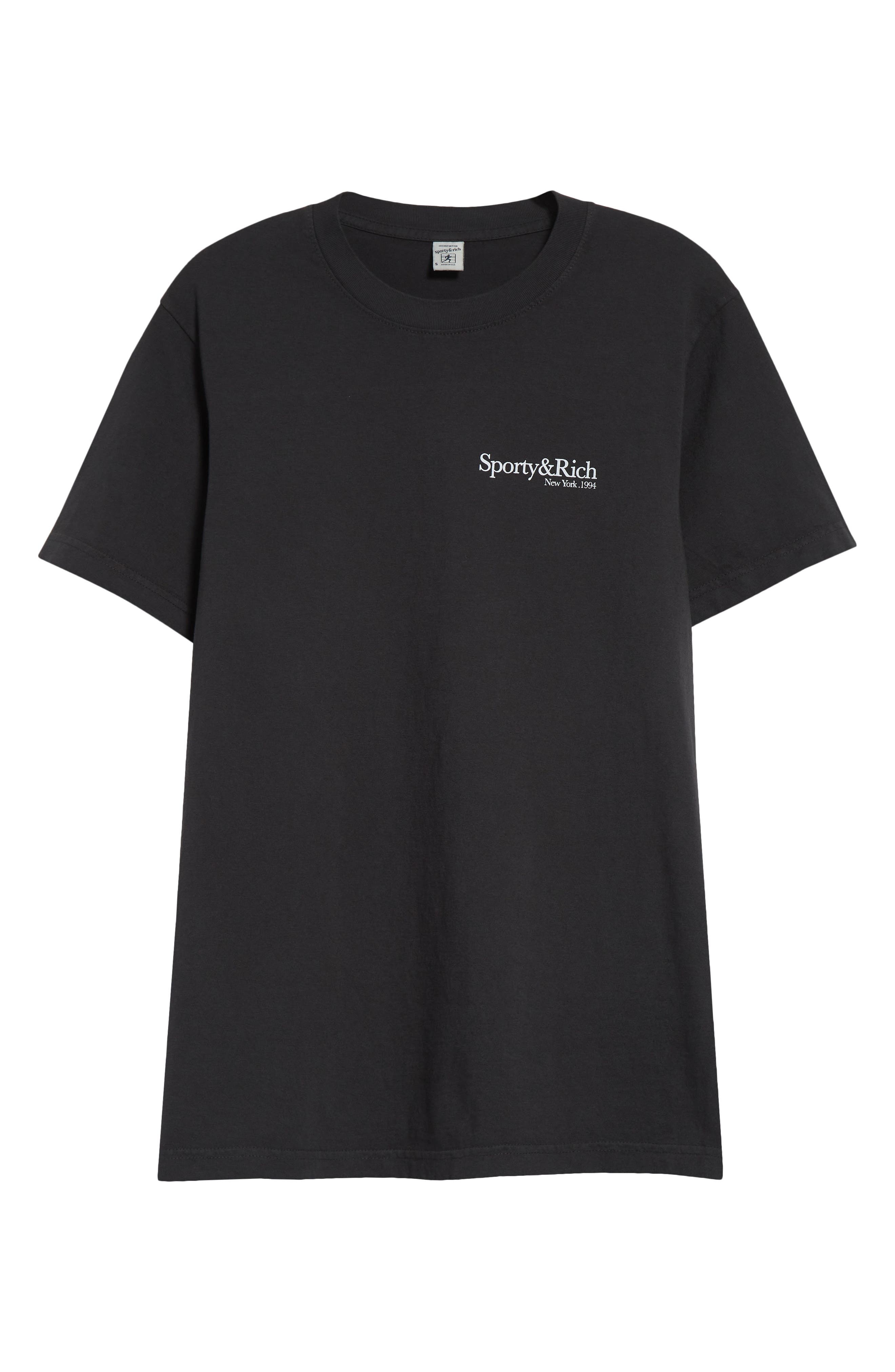Sporty & Rich Health & Wellness Club New York Cotton Graphic T-Shirt in Faded Black at Nordstrom - 6