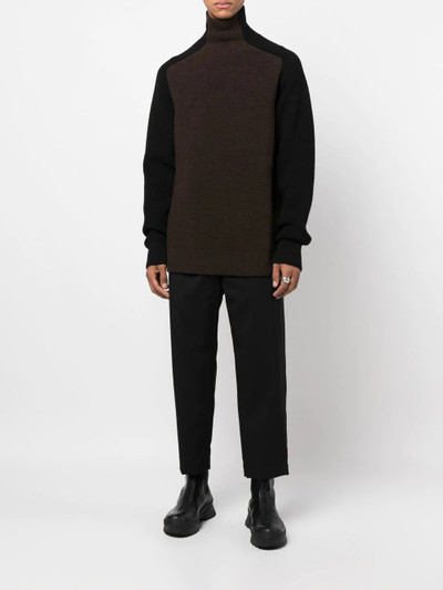 OAMC panelled roll neck jumper outlook