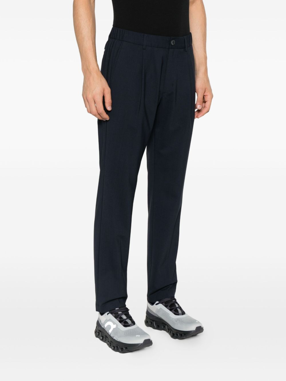 pleated-front trousers - 3