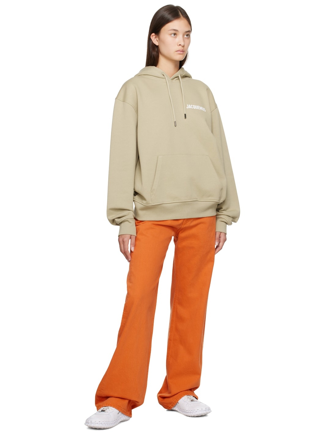 Khaki Le Papier 'Le Sweatshirt Jacquemus' Hoodie - 4