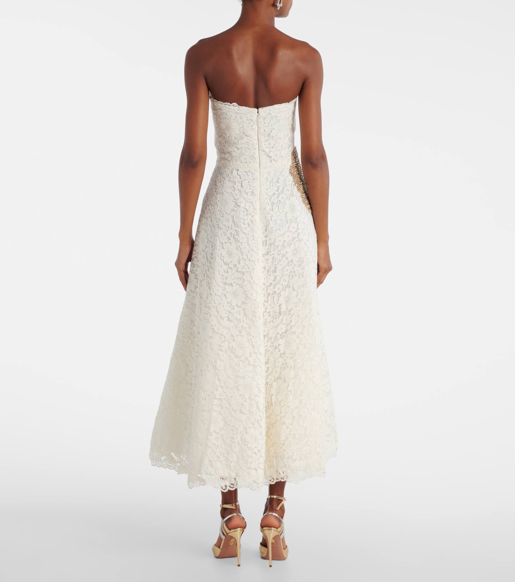 Hallis embellished lace cocktail dress - 3