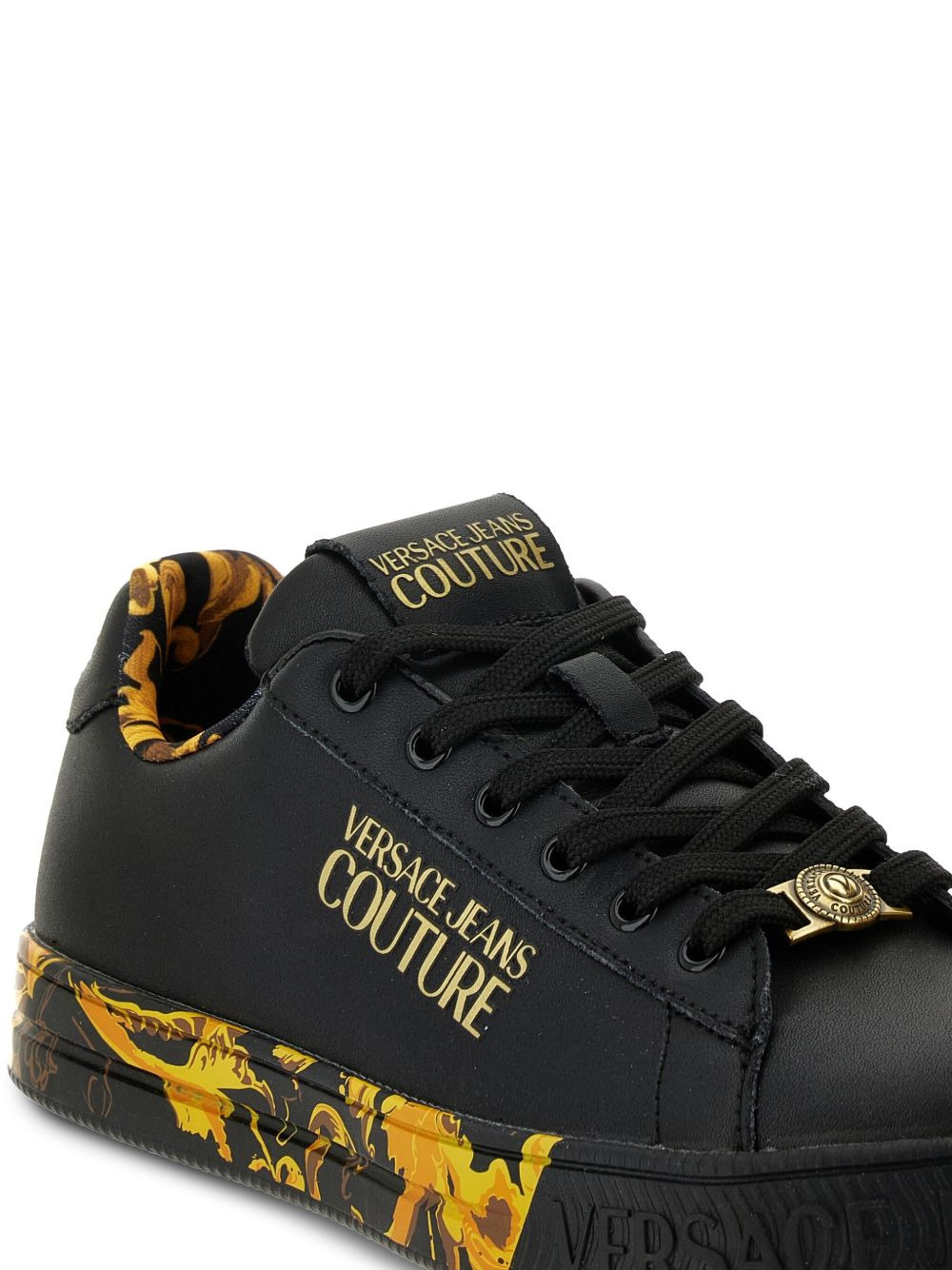 baroque-print low-top trainers - 4