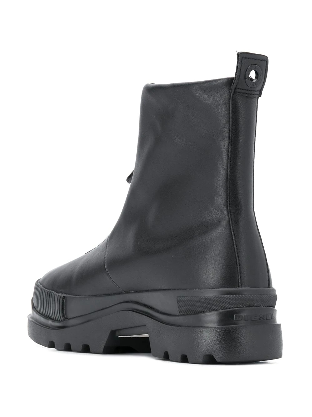 H-VAIONT front-zip ankle boots - 3