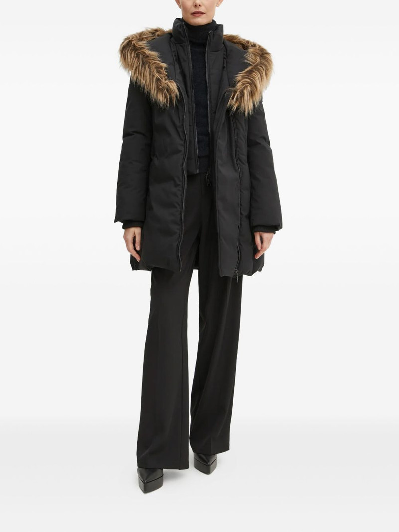 GUESS USA faux-fur hooded coat outlook