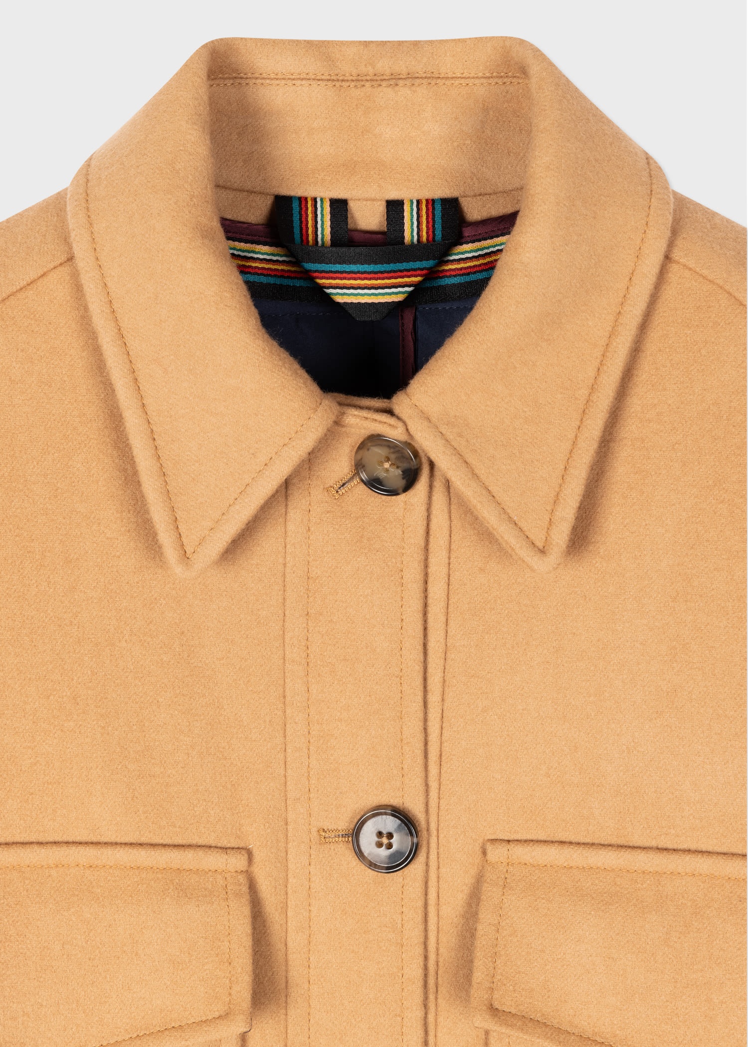 Camel Wool-Cashmere Jacket - 2