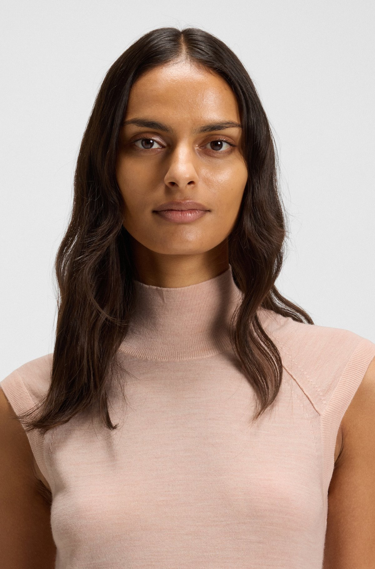 HIGH-NECK TOP IN MERINO WOOL - 5