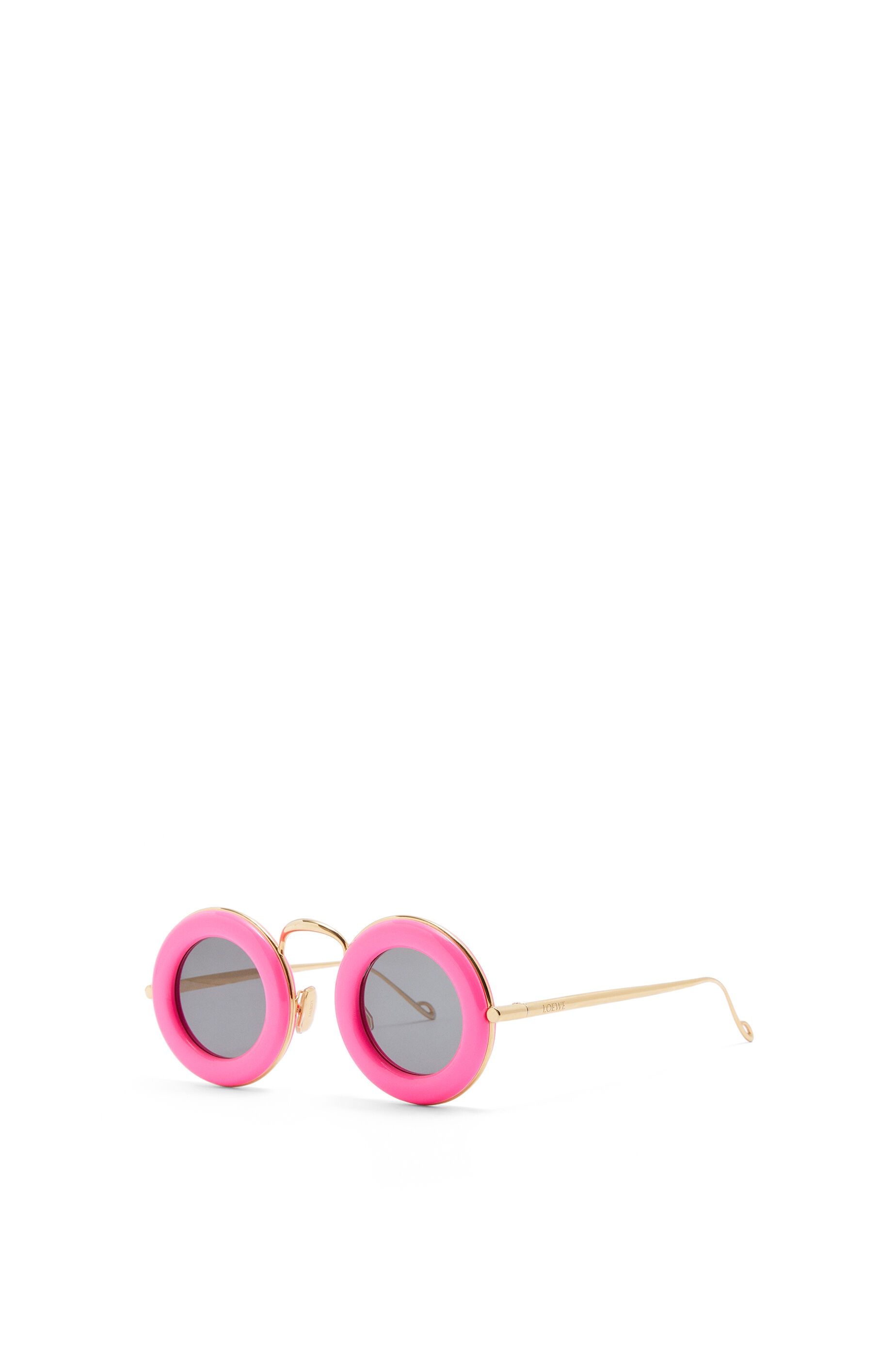 Round sunglasses in acetate and metal - 3
