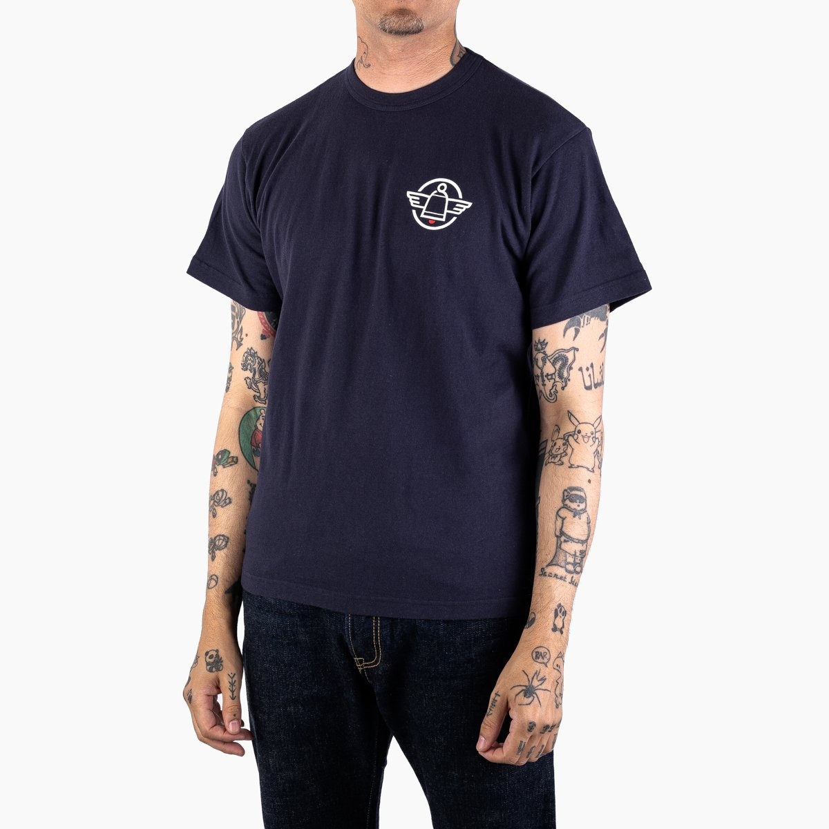 IHPT-777-NAV 6.5oz 777 Cut Printed Loopwheel Crew Neck T-Shirt - Navy - 8