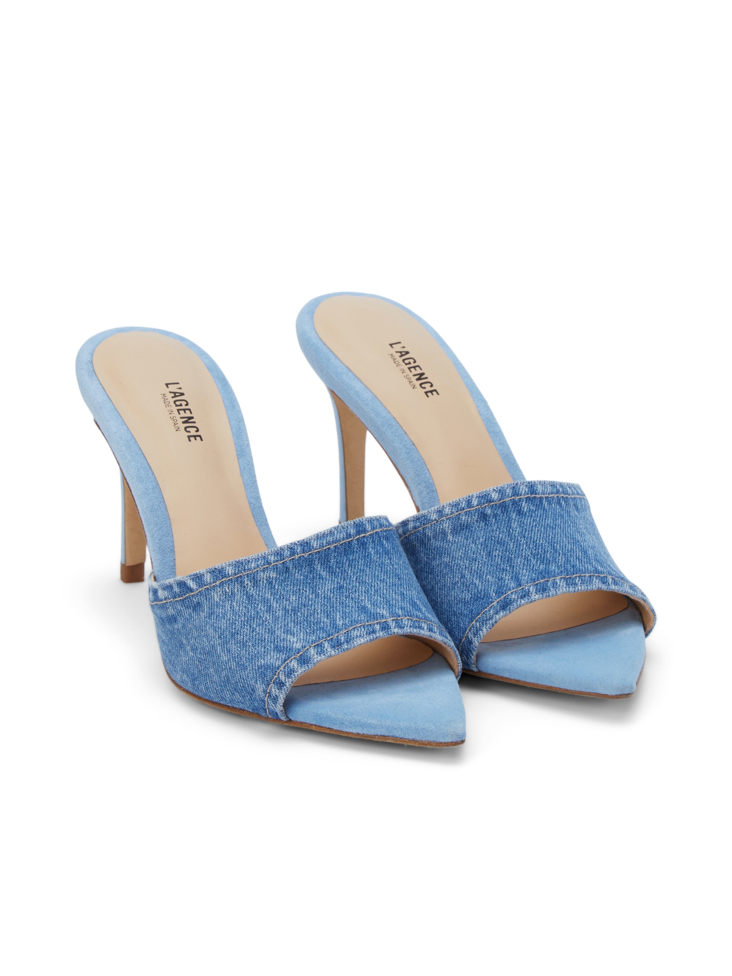 Lolita Denim Open-Toe Mule - 2