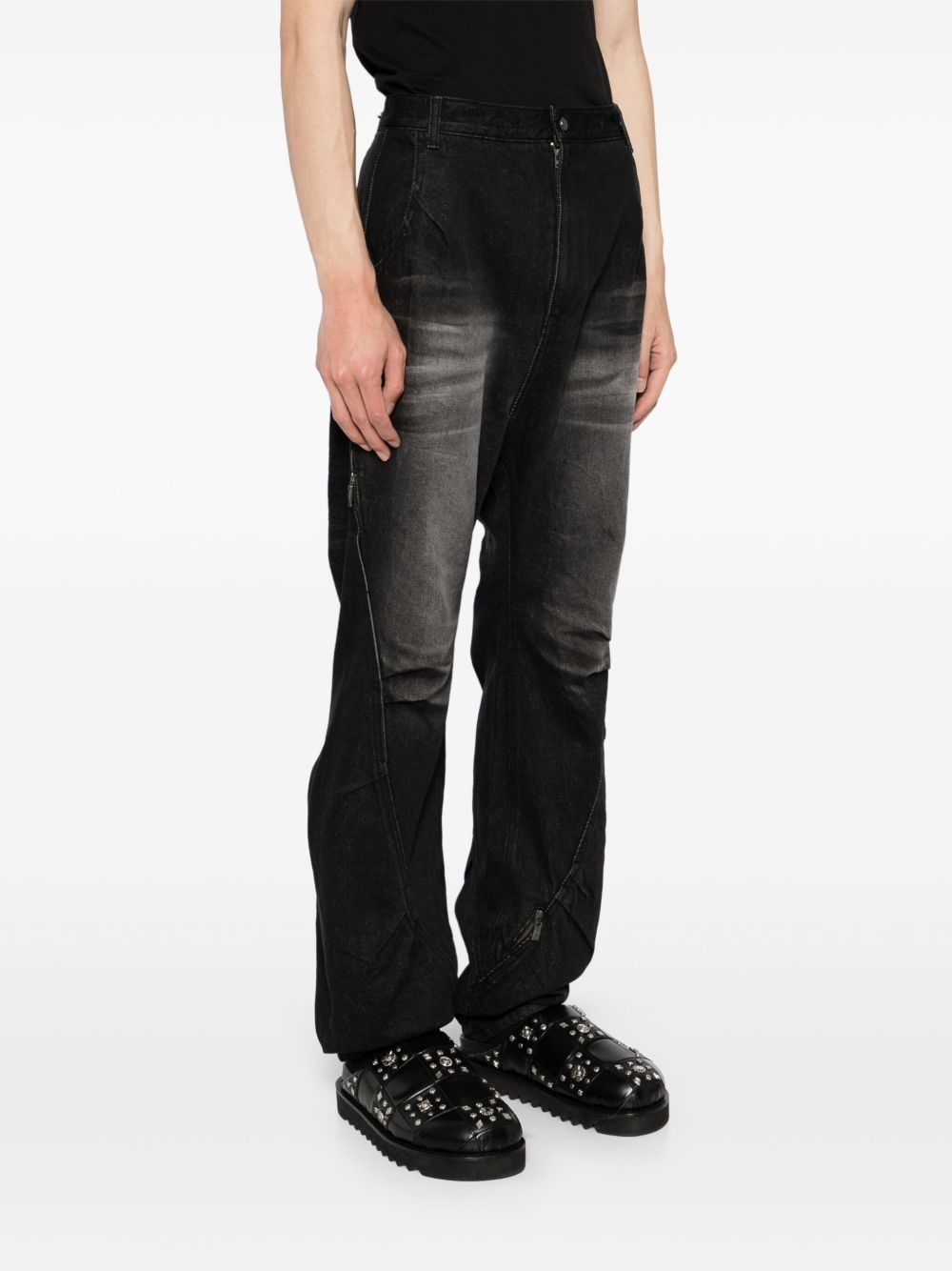 curved fit jeans - 3