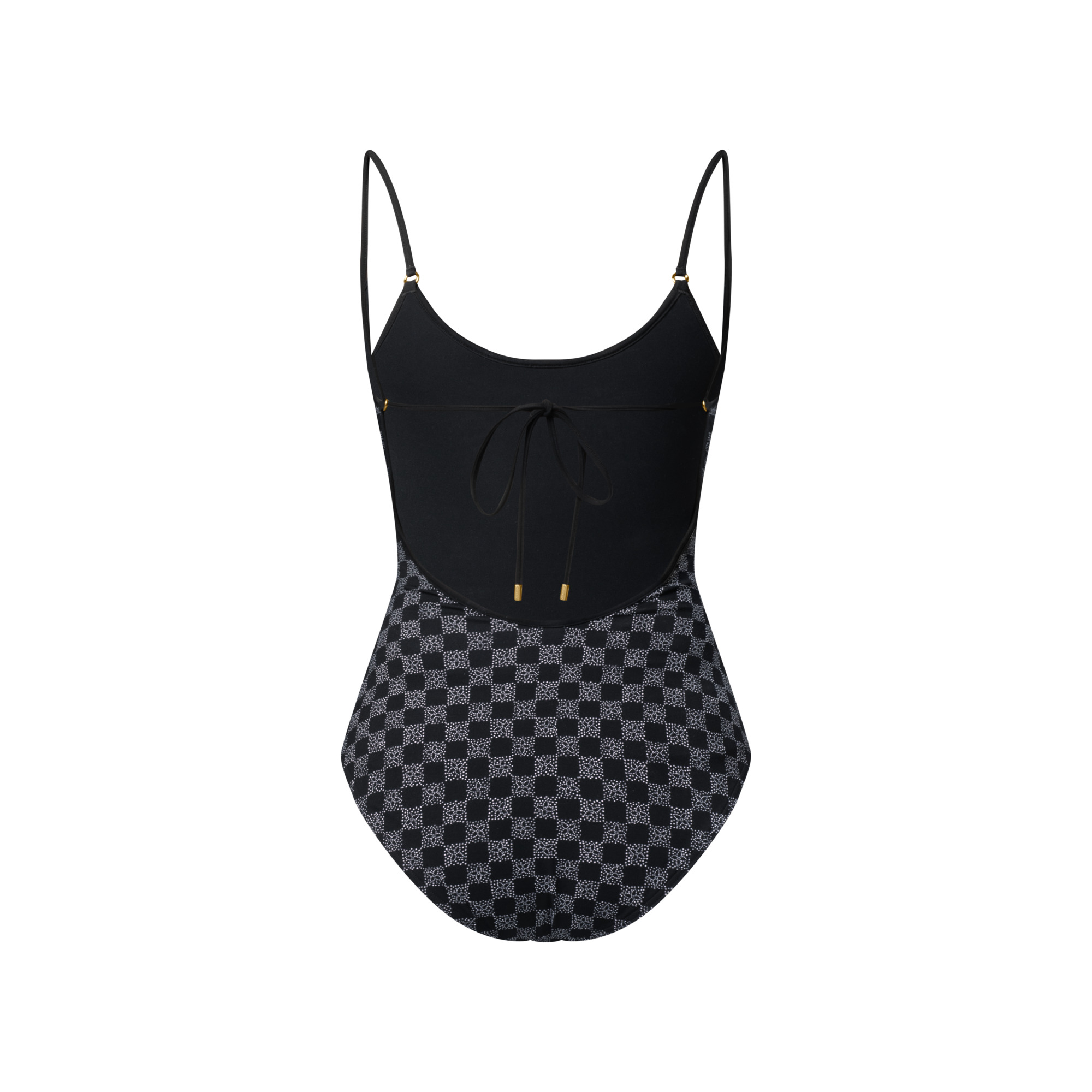 Dotted Damier Swimsuit - 3