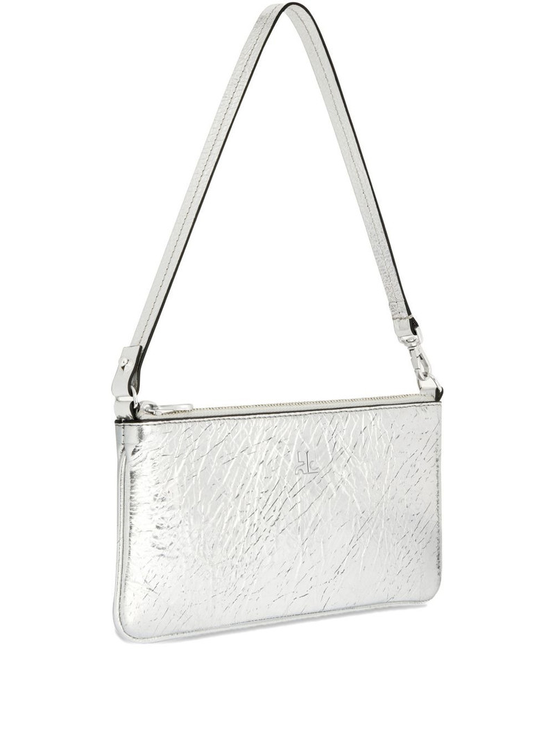 zipped leather shoulder bag 3