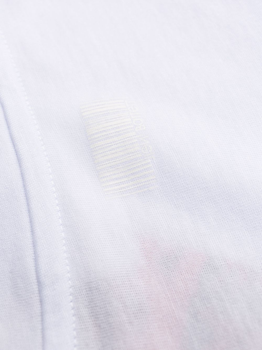 contrast print T-shirt - 7
