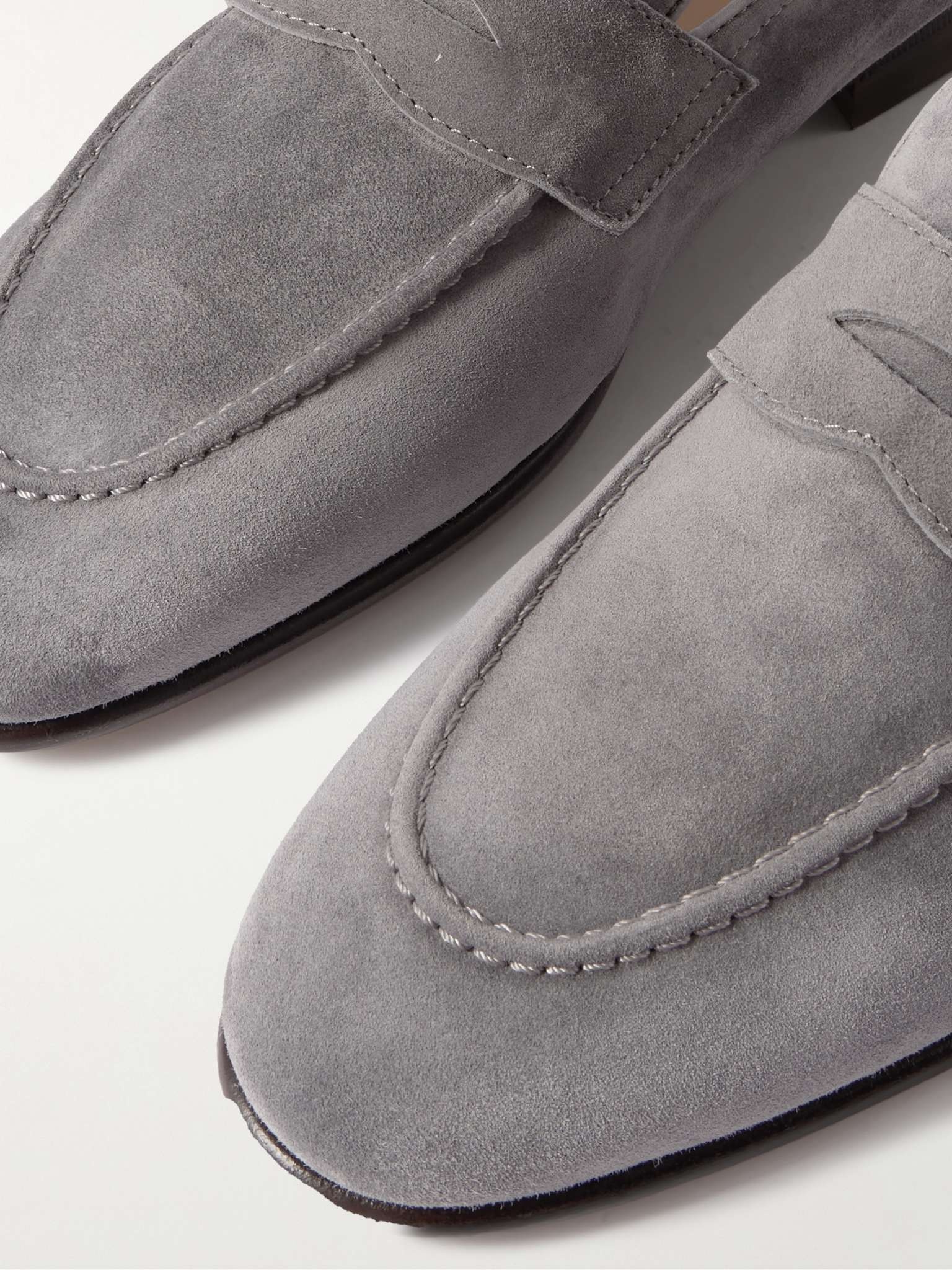 Suede Penny Loafers - 4