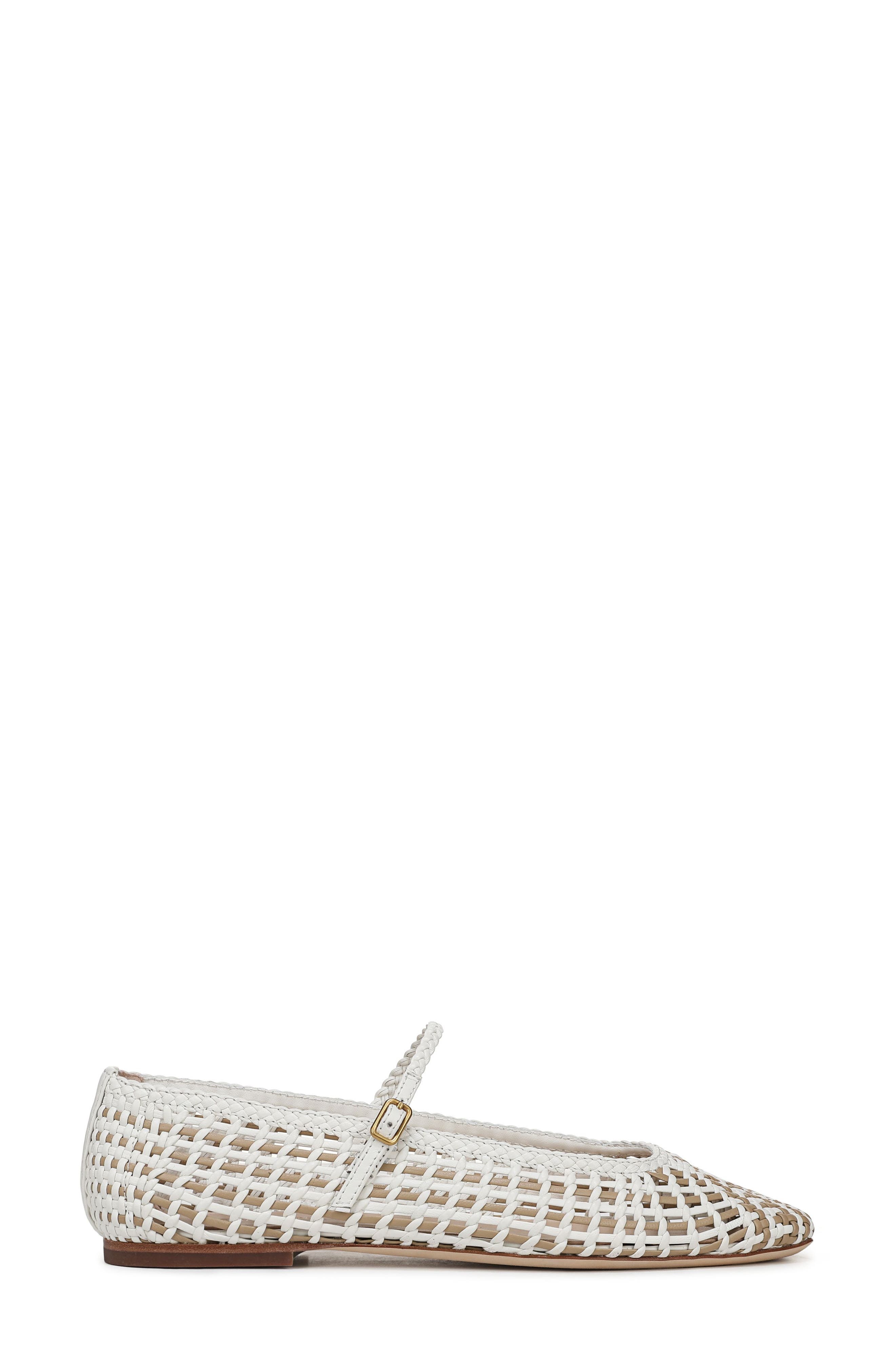 Veronica Beard Ellie Woven Flat in Coconut/Sand at Nordstrom - 3