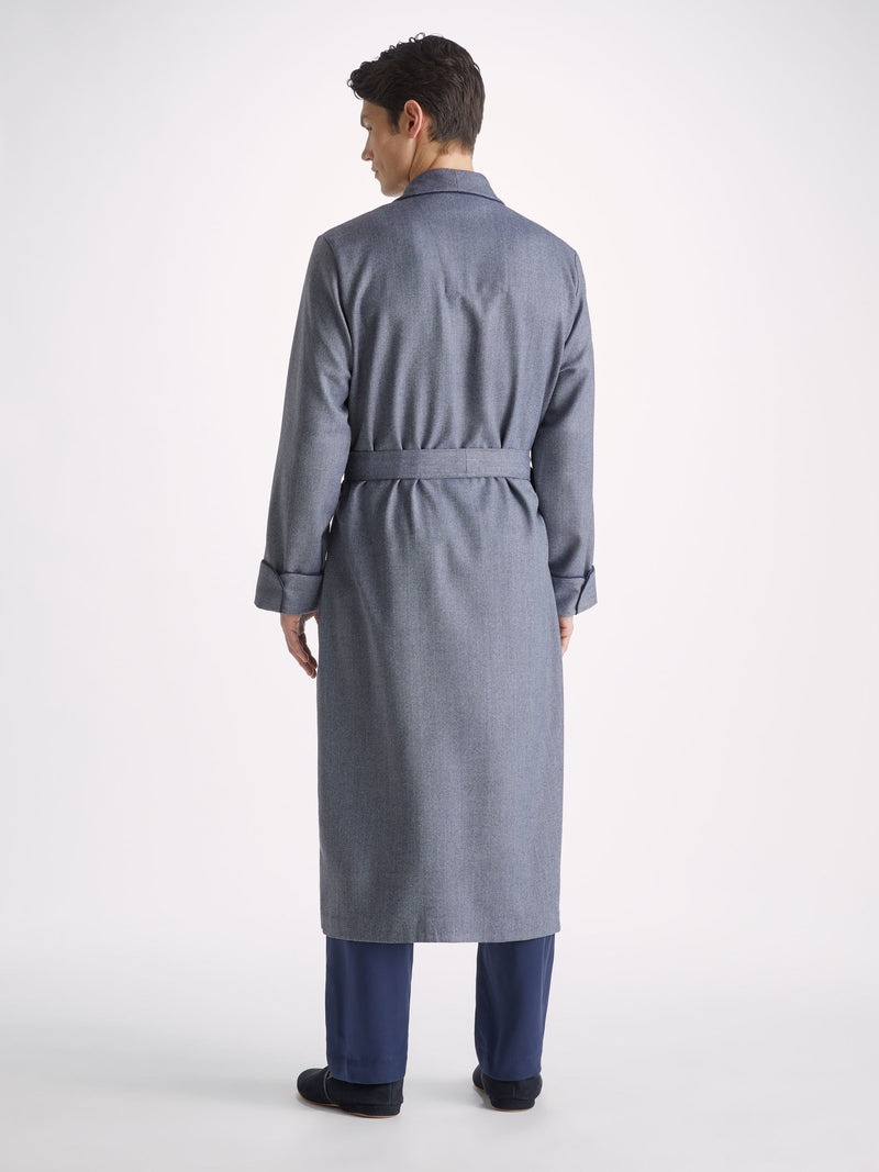 Men's Robe Lincoln 11 Wool Navy - 4