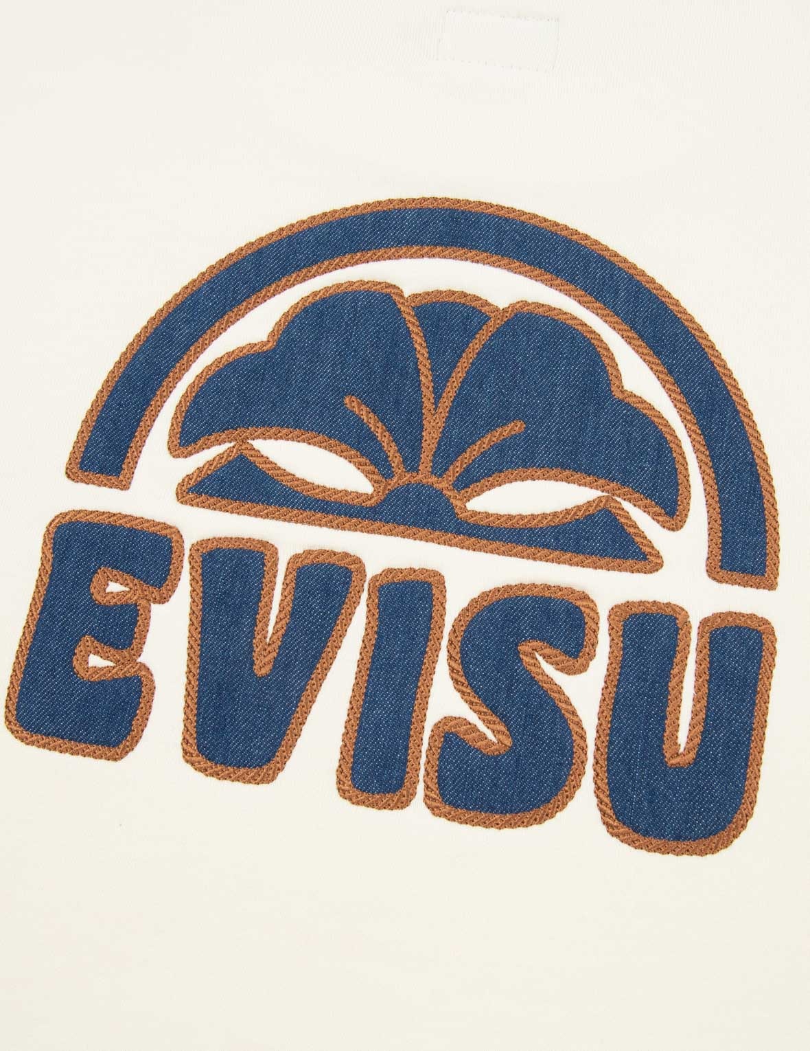 KAMON LOGO DENIM APPLIQUÉ SWEATSHIRT - 9