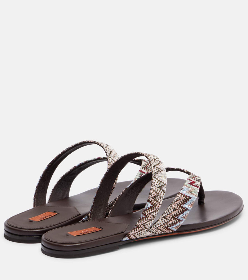 Missoni Luise Zigzag thong sandals outlook