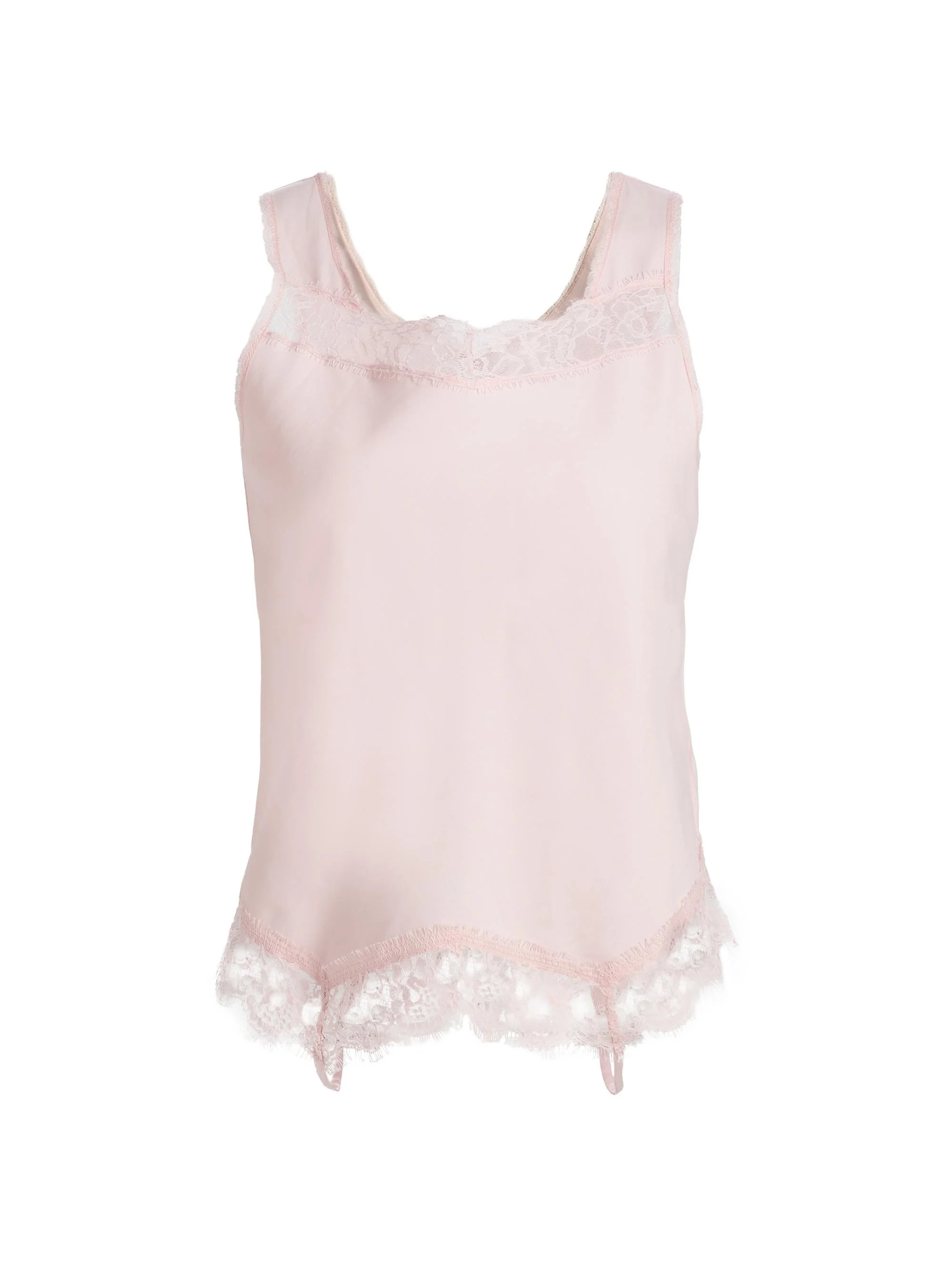 Women's Mirrored Lace Slip Top - Pink - 1