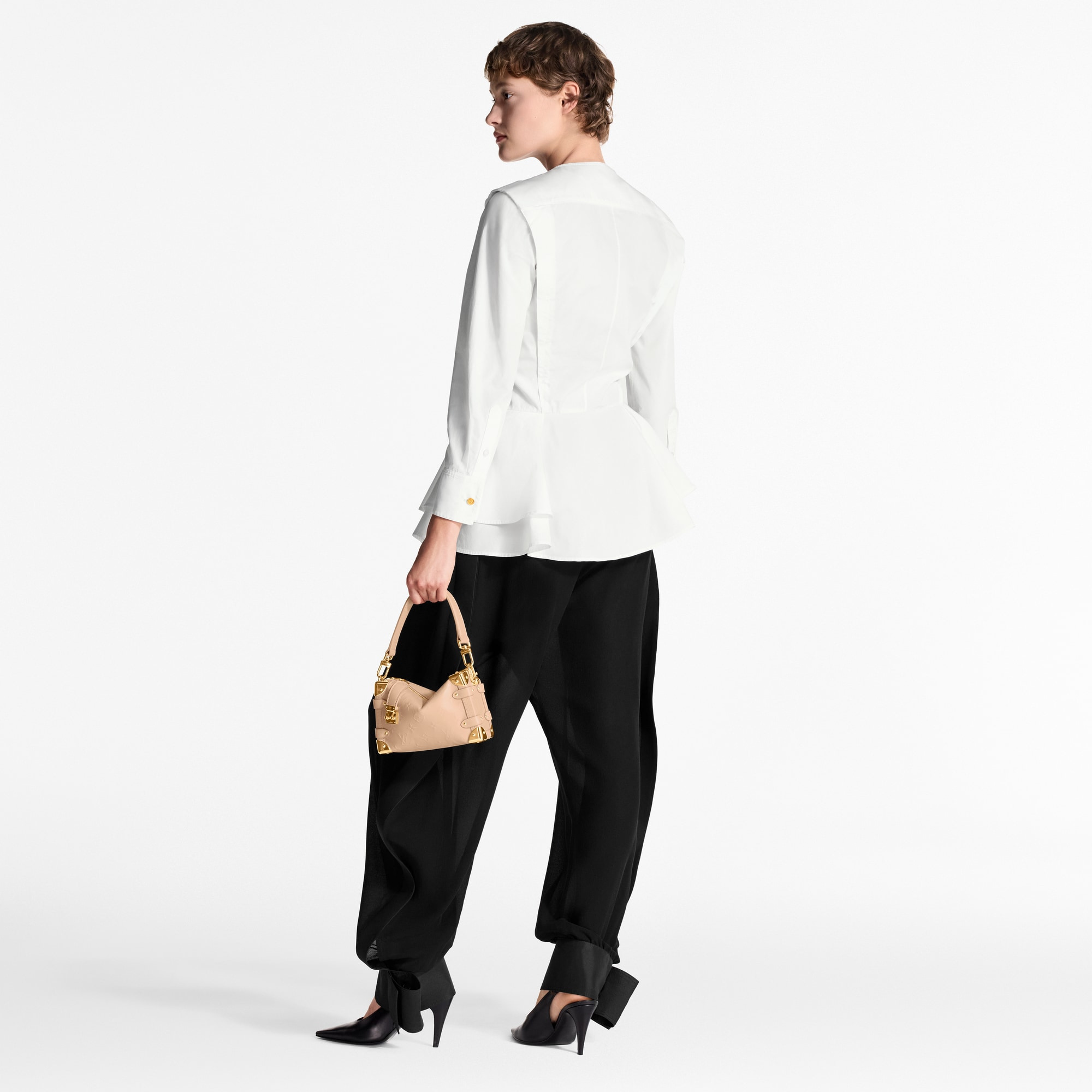 Poplin Peplum Blouse - 3