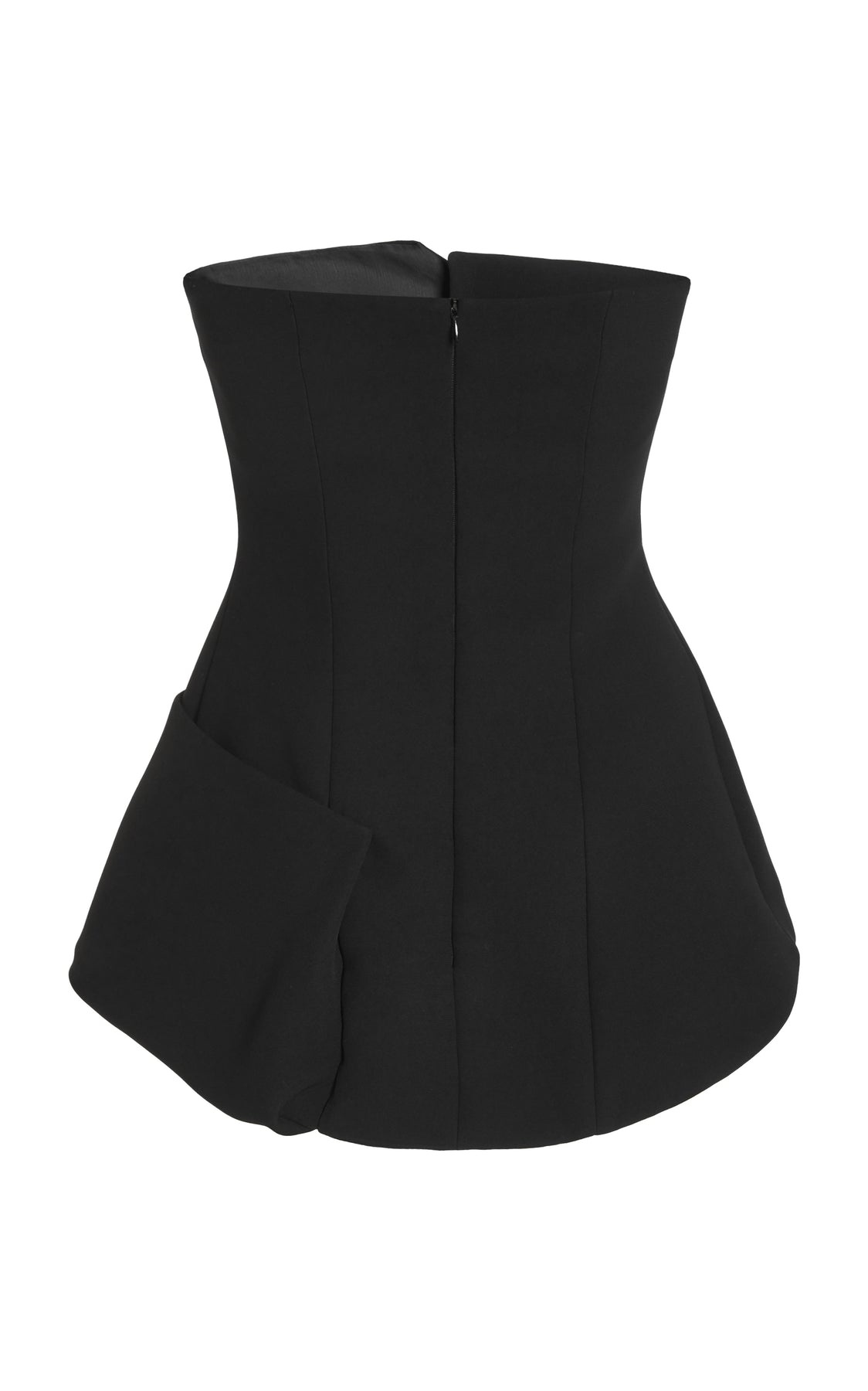 CORSETED TUXEDO TOP BLACK - 10