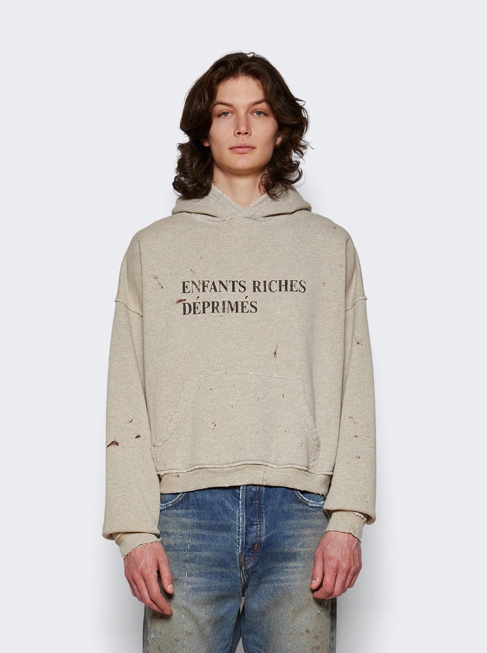 Enfants Riches Déprimés |グレー クラシックロゴフーディ