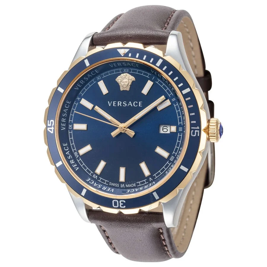 Versace Hellenyium Quartz Blue Dial Men's Watch VE3A00420 - 1