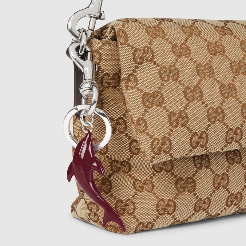 Engraved dolphin keychain charm 3