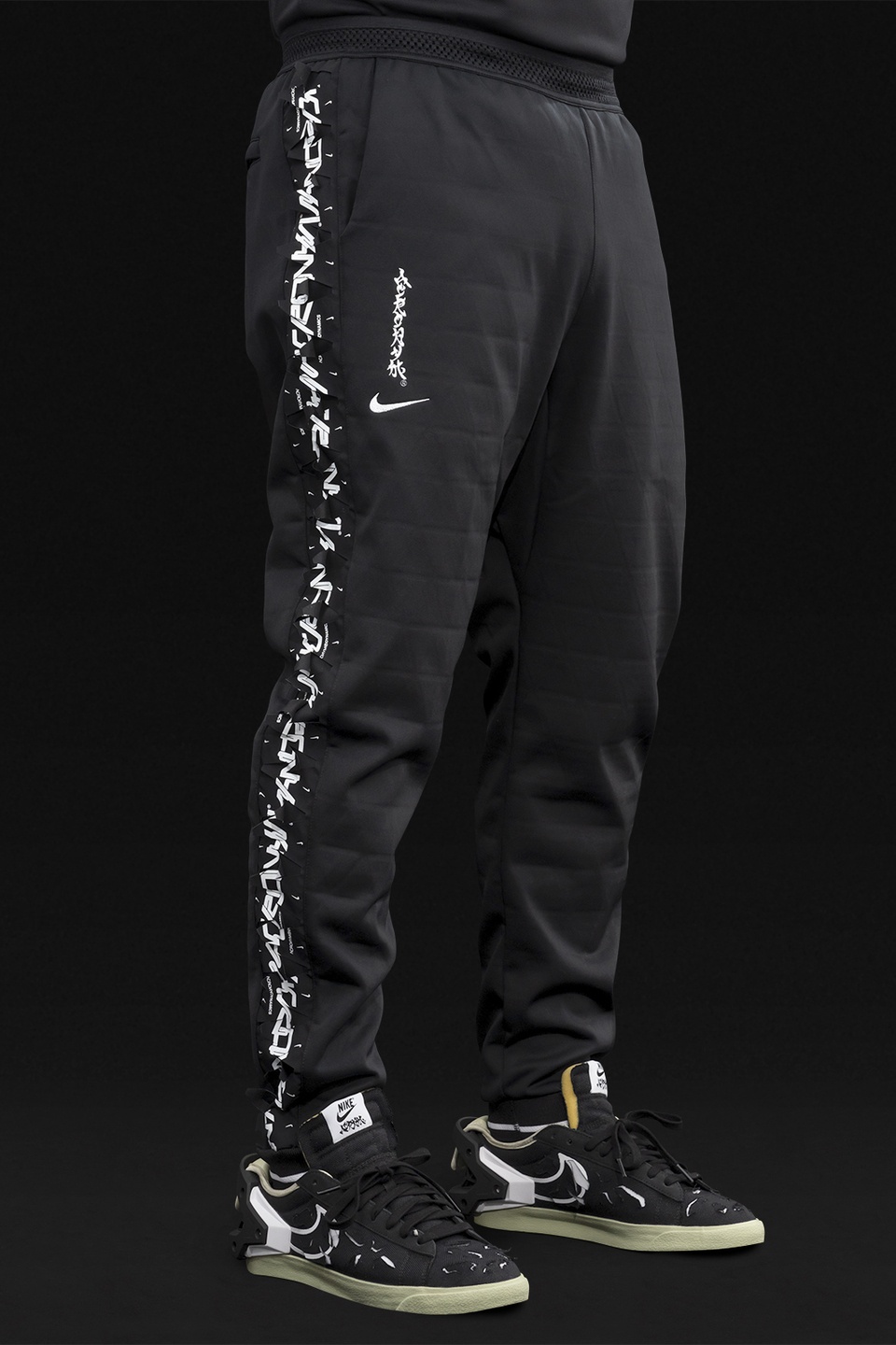 GGG-P1-011 Nike® Acronym® Track Pant Knit Black/Black - 3