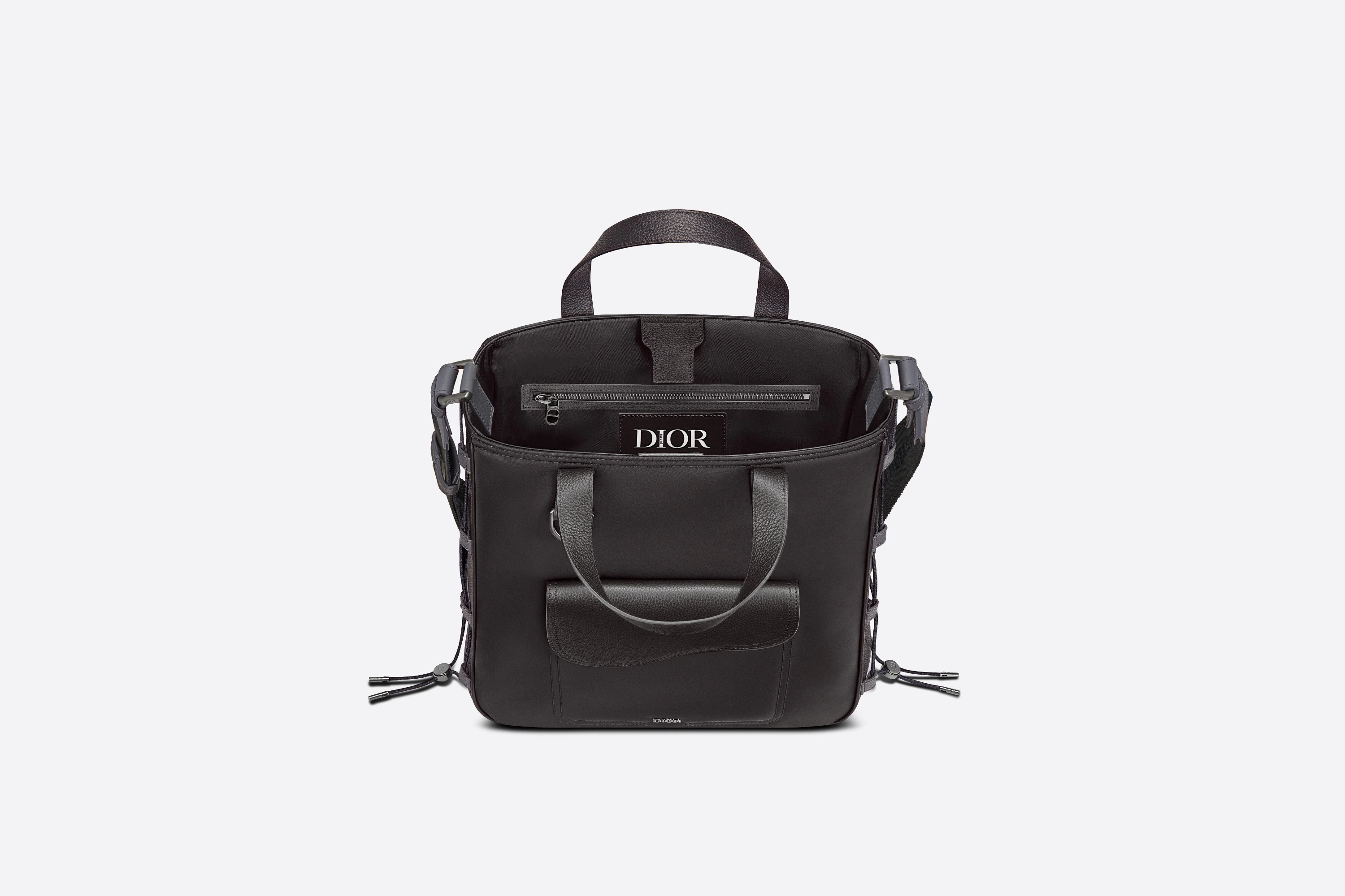 DIOR AND SACAI Saddle Tote with Shoulder Strap - 3
