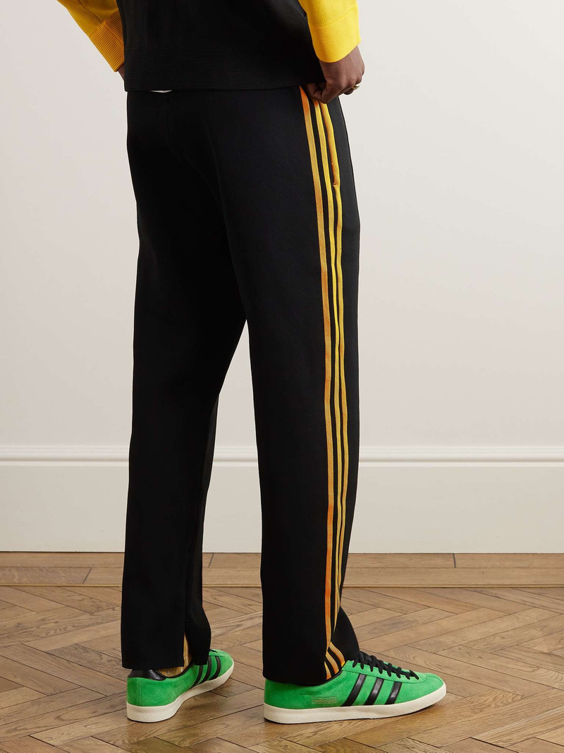 + Wales Bonner Slim-Fit Straight-Leg Striped Pleated Knitted Sweatpants 3