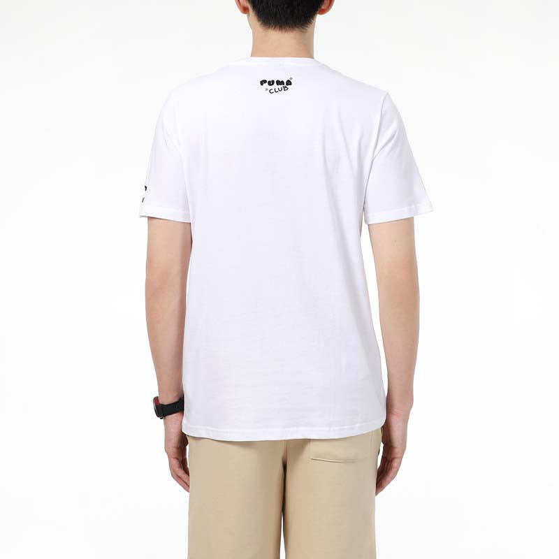 PUMA Club Graphic T-Shirt 'White' 533197-02 - 4