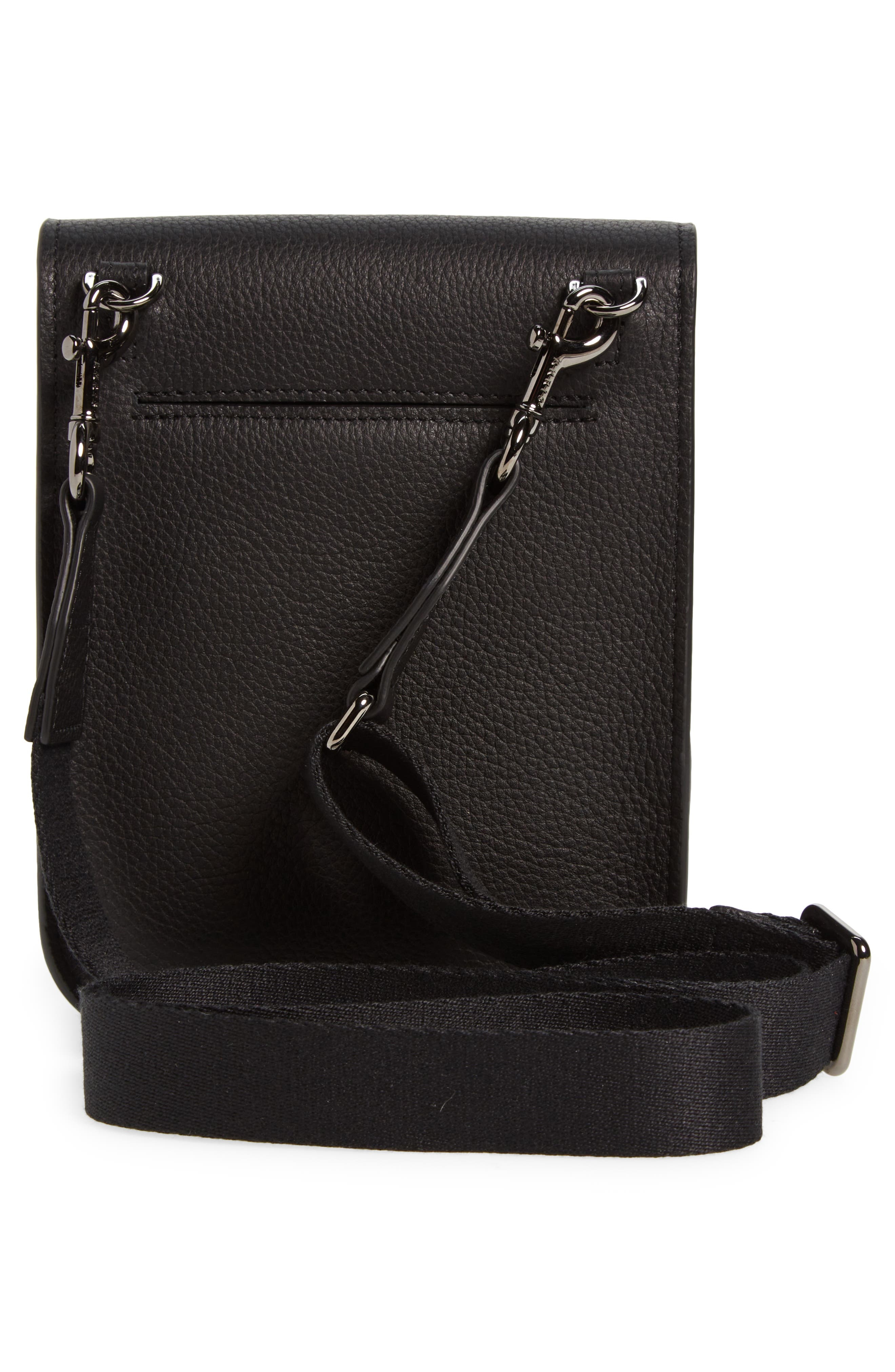 Akris Mini Anouk Leather Crossbody Bag in Black at Nordstrom - 3