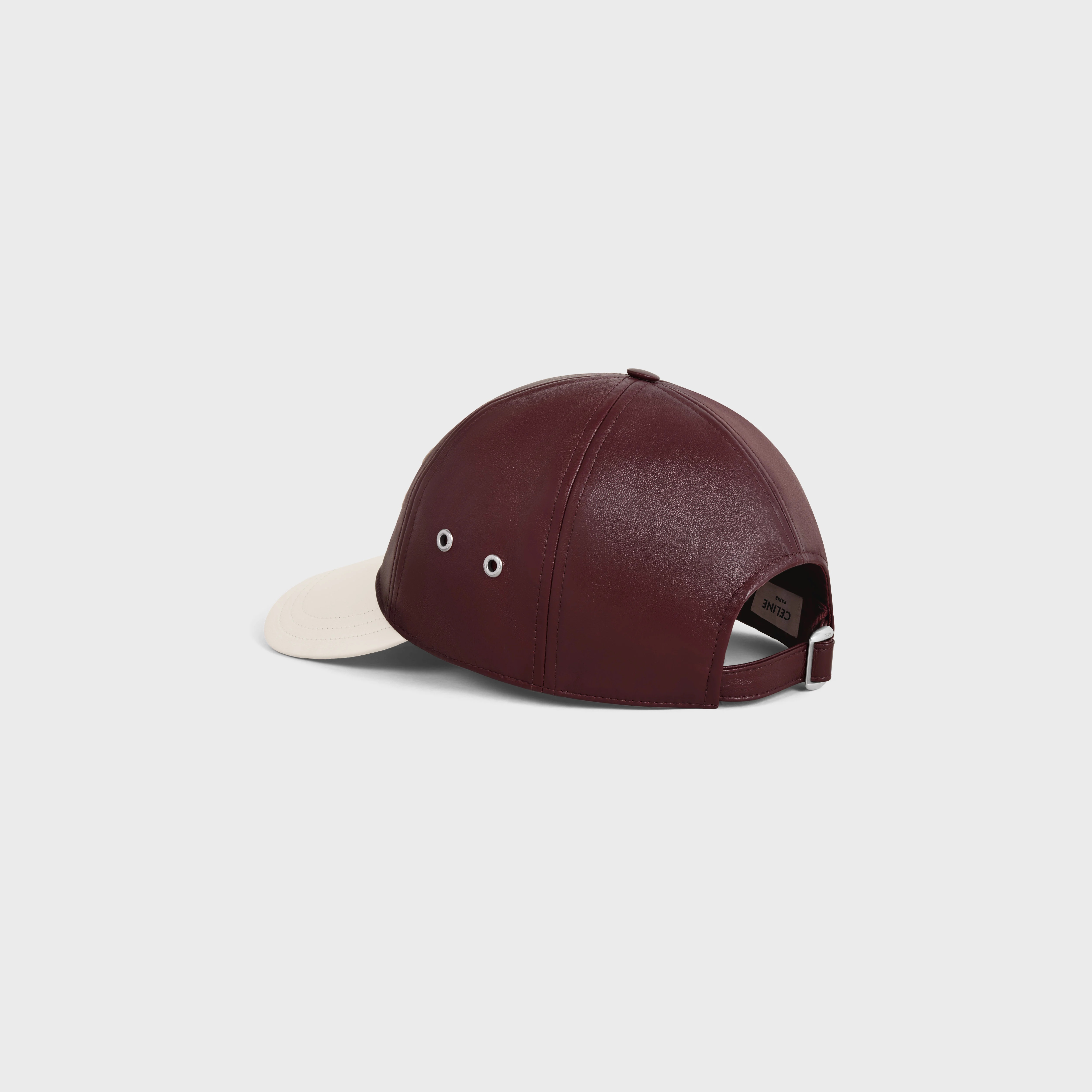 triomphe baseball cap in lambskin - 4