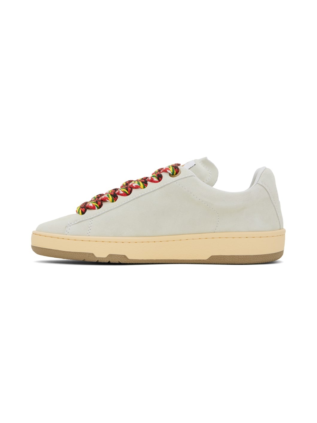 White Suede Curb Lite Sneakers - 3