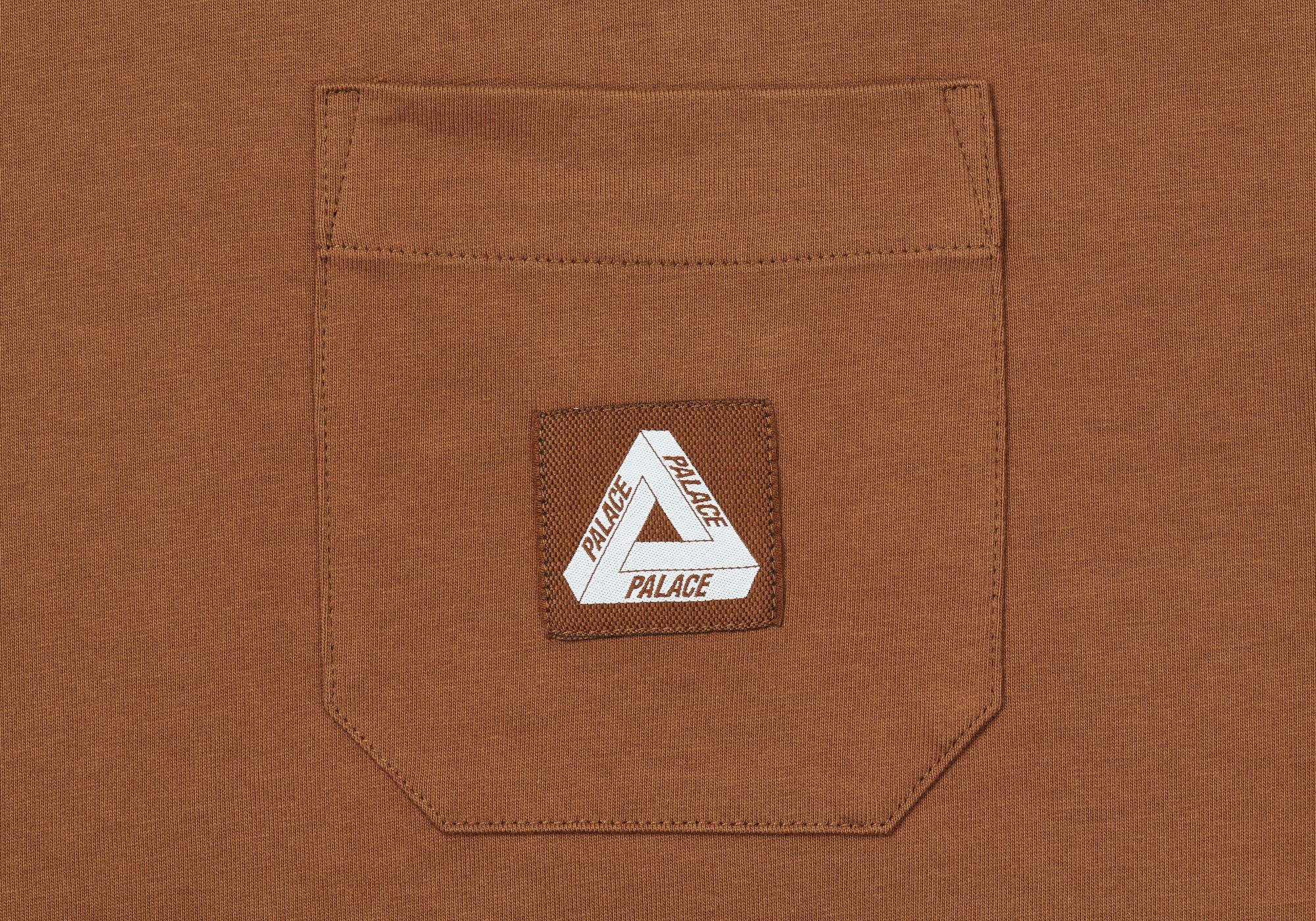 PATCH POCKET T-SHIRT BROWN - 2