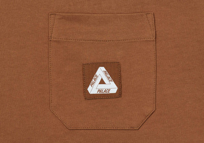 PALACE PATCH POCKET T-SHIRT BROWN outlook