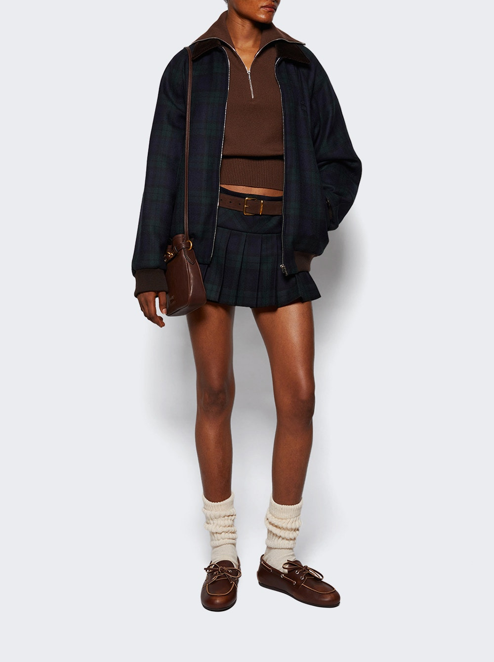 Twill Check Jacket Blu And Verde - 5