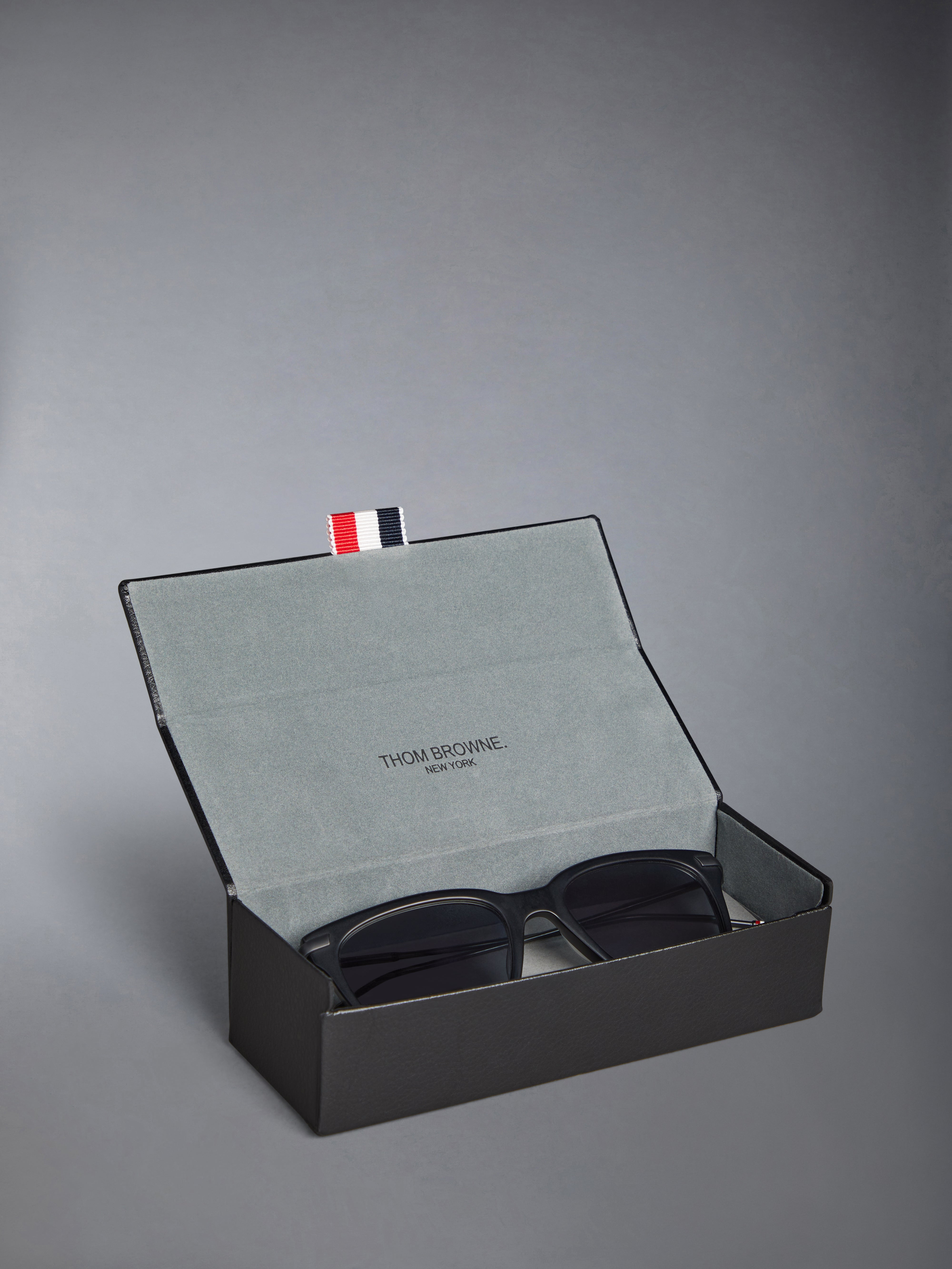 Acetate and Titanium Rectangular Sunglasses - 8