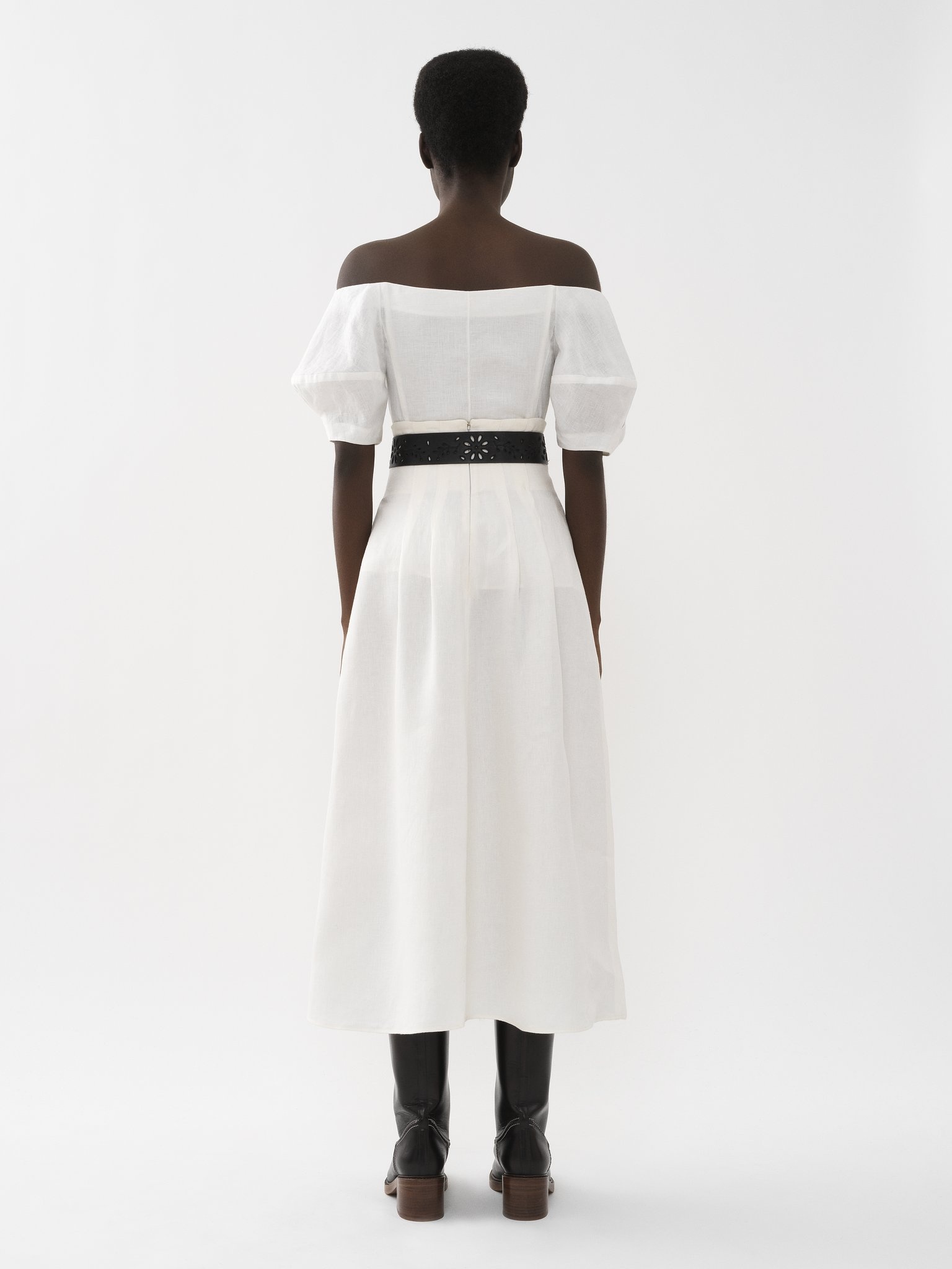 PLEATED MID-LENGTH SKIRT - 3