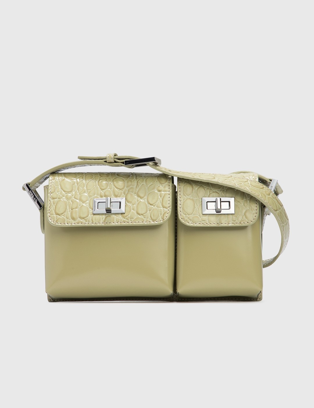 BY FAR Billy Shoulder Bag in Silver Lac