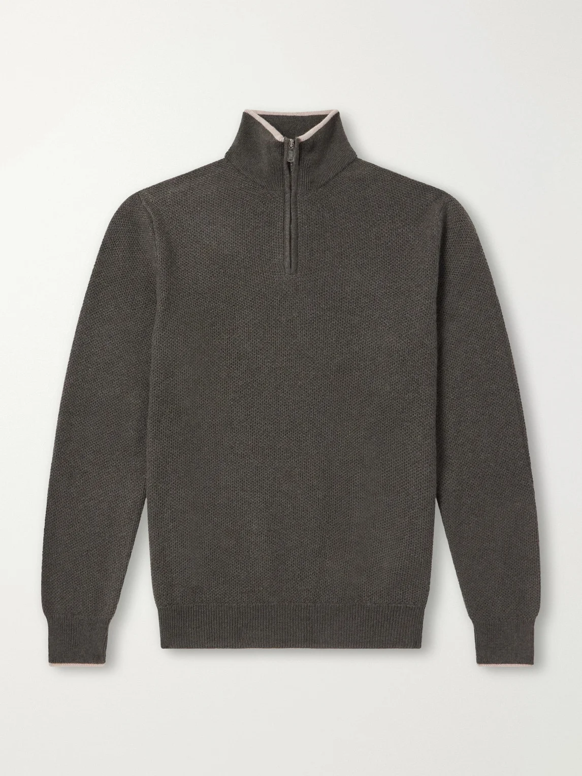 Ape Half-Zipped Cashmere Sweater - 1