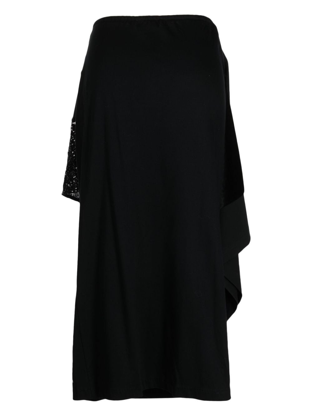 sequin-embellished layered dress - 2